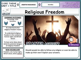 Religious Freedoms - Religious Education Lesson