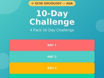 GCSE Sociology -10 Day Challenge