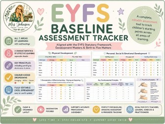 EYFS Baseline Assessment Tracker (Excel)
