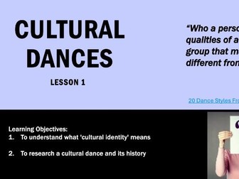 KS4 Cultural Dance Scheme of Learning