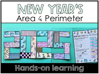 2025 New Year's Area and Perimeter Maths Activity