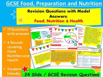 GCSE Food Revision: Mock Questions with Model Answers - Food, Nutrition and Health