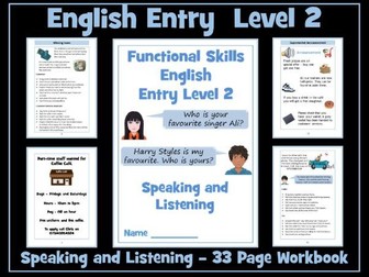 English Functional Skills Entry Level  2 Speaking and Listening