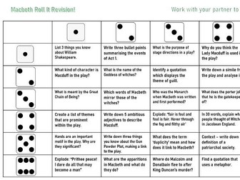 Roll It Revision - Macbeth