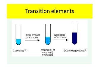 OCR A-level Chemistry - Transition elements