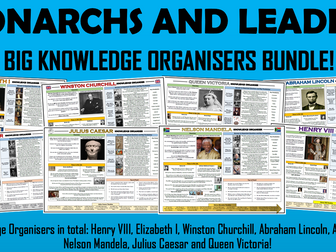 Monarchs and Leaders - History Knowledge Organisers Big Bundle!