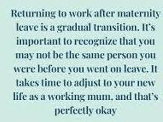Preparing to Step Away: A Reflection Tool for Leaders on Maternity Leave