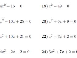 Solving quadratic equations by factorising worksheet (with solutions