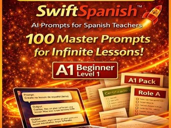 SwiftSpanish A1 - 100 AI Lesson Prompts