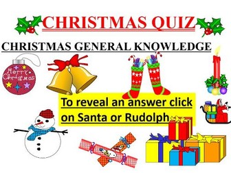 CHRISTMAS QUIZ (83 questions) ages 14-18