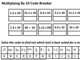 Multiply By 10 Code Breaker