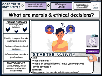 Moral and ethical decision