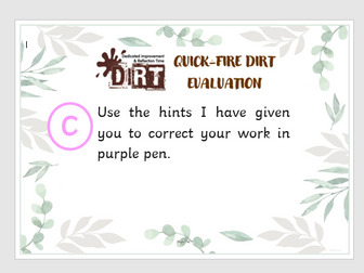 Maths Marking Symbols