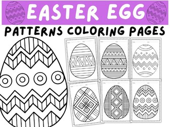 Easter Egg Patterns Coloring Pages , Easter Craft activities