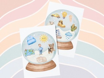 Christmas & Winter - Phonics Snow Globes