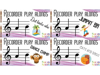 Recorder play alongs - B and A