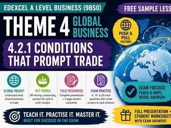 Edexcel A Level Business Theme 4: Global Markets Sample Lesson