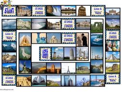 Vacations and Sightseeing Spots Animated Board Game