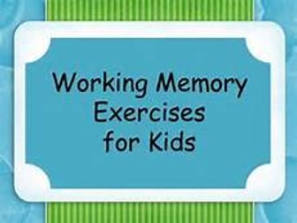 Well Being PSHE Revision Strategies - Working Memory PowerPoint With Activities Within