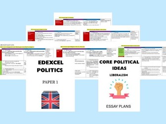 A-level EDEXCEL Politics Paper 1 Liberalism Essay Plans Core Political Ideas