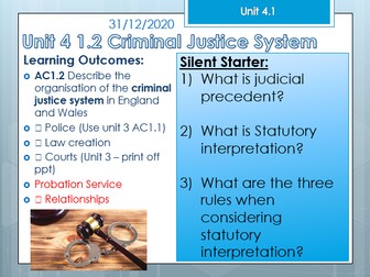 WJEC Criminology Unit 4: Ac 1.2