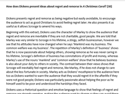 Grade 9 model answer for A Christmas Carol AQA  Teaching Resources