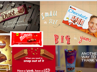 Chocolate advertising lesson - Yr 2, 3, 4