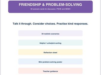 Friendship Problem Solving Scenarios