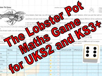 Lobster Pot Maths Game End of Term