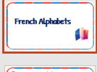 Les Alphabets (French Alphabets)