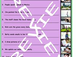 Passive versus Active Voice 3 Photo Worksheet Set