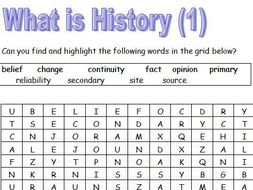 History Word searches