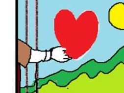 Valentine cut sequence and stick story to match three picture sequence.