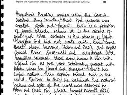 New Edexcel AS Philosophy 8 Mark Question & Answer Booklet
