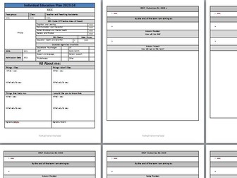 Individual Education Plan (IEP) Templates for EHCPs & SEN Support