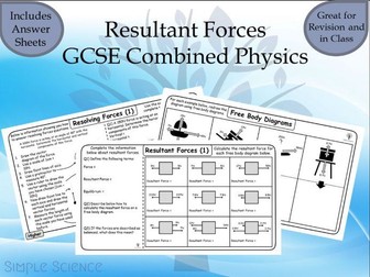 Resultant Forces - GCSE Physics Worksheets