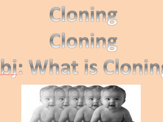 KS3 Cloning full lesson