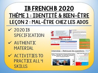 IB FRENCH B 2020 - Bien Être & Identité - L2 - Mal-être chez les ados