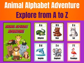 Animal Alphabet Adventure Explore from A to Z.