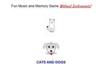 Music and Memory Game: Cats And Dogs