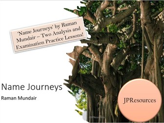 Name Journeys - AQA Poetry - two GCSE lessons