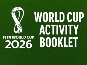 World Cup 2026 Mega Activity Booklet (Colouring, Puzzles, Maths & Creative Writing)