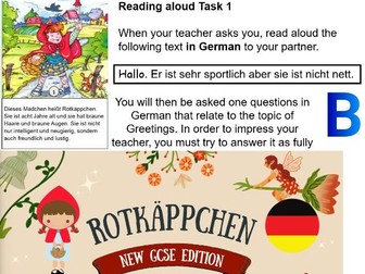 Rotkäppchen (German KS3 Fairytale Study) - Little Red Riding Hood