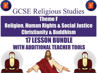 GCSE Christianity & Buddhism - Religion, Human Rights & Social Justice (17 Lessons)