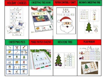 Special Need Christmas Activity Bundle