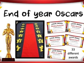 End of year Oscars Classroom Awards