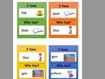 I have who has classroom objects