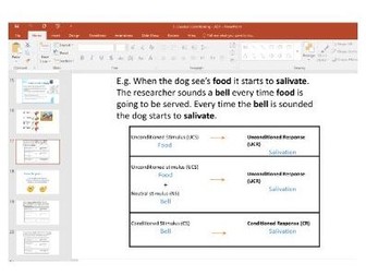 Edexcel A Level Psychology - Learning Theories - Classical Conditioning
