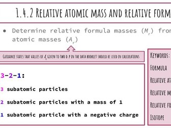 Relative Atomic Mass and Mr