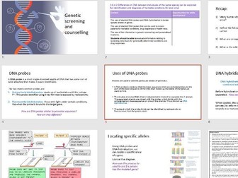 Genetic screening and counselling